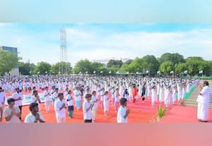  தனலட்சுமி சீனிவாசன் பல்கலையில் 12வது சர்வதேச யோகா தின விழா
