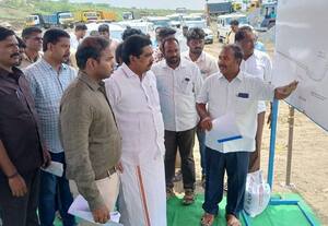 நீர்வளத்துறை பணிகள்: அமைச்சர் ஆய்வு