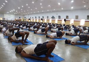  மதுரையில் சர்வதேச யோகா தினம் கொண்டாட்டம்