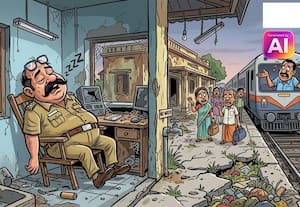  ரயில்வே ஸ்டேஷன் பக்கம் போக முடியல! மடத்துக்குளத்தில் பரிதாபம்
