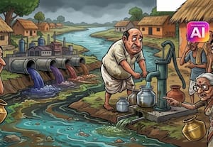 கிராம உள்ளாட்சிகளில் சுகாதாரமான முறையில் கொடுங்க...குடிநீர் :  வாறுகால், சாய கழிவுநீர் கலப்பதால் நோய் அபாயம்