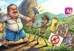 அரசு விதிகளை மீறி அமைக்கப்பட்ட சோலார் மின்வேலி அத்துமீறல்!  :மசினகுடியில் 109 நில உரிமையாளர்களுக்கு 'நோட்டீஸ்'