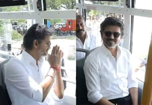 புதிய அரசு பஸ்சில் பயணம் செய்து முதல்வர் விஜய் ஆய்வு