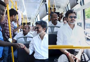 புதிய அரசு பஸ்சில் பயணம் செய்து முதல்வர் விஜய் ஆய்வு