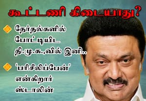 தேர்தல்களில் போட்டியிட திமுக.,வில் இனி கூட்டணி கிடையாது?