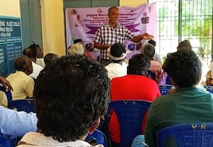  விளைநிலங்களை பாதுகாப்போம் ஆடூர் அகரத்தில் பயிற்சி முகாம்