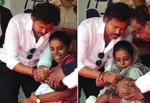 குழந்தைகளுக்கு போலியோ சொட்டு மருந்து கொடுத்து முகாமை துவங்கி வைத்தார் முதல்வர் விஜய்