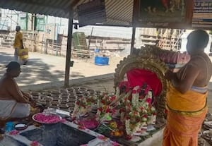  சொர்ணபுரீஸ்வரர் கோவிலில் ஏகாதச ருத்ர ஜெப யாகம்