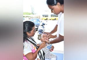  1.81 லட்சம் குட்டீஸூக்கு போலியோ சொட்டு மருந்து
