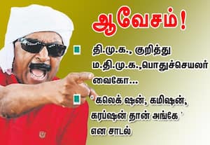  கலெக் ஷன், கமிஷன், கரப்ஷன் தான் அங்கே : திமுக குறித்து வைகோ ஆவேசம்!