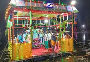  கங்கையம்மன் கோவிலில் தெப்ப திருவிழா விமரிசை