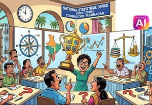 தேசிய புள்ளியியல் தினம்: வினாடி-வினாவில் அபாரம்
