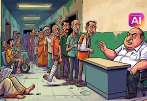 அரசு மருத்துவக் கல்லுாரி மருத்துவமனையில் நோயாளிகள் ﻿ காத்திருந்து அவதி