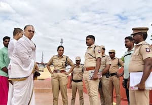  திருக்கோவிலுார் கும்பாபிஷேக பாதுகாப்பு ஏற்பாடுகள் ஆய்வு