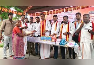  நலத்திட்ட உதவி த.வெ.க., வழங்கல்