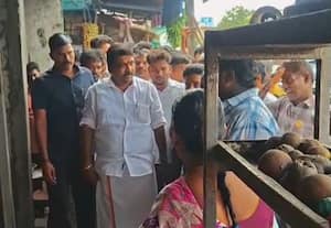  வடலுாரில் பஸ் தீ விபத்து அமைச்சர் ஆய்வு