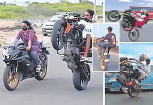 வாலிபர்கள், இளம்பெண்கள் பைக் ஓட்டி அராஜகம்; சென்னையில் வாகன ஓட்டிகள் பீதி