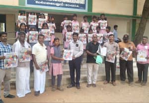  மேல்மலையனுார் பள்ளியில் 'தினமலர்-பட்டம்' இதழ் வழங்கல்
