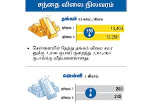  சந்தை விலை நிலவரம் : தங்கம்/வெள்ளி