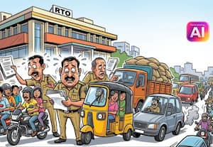 விதிமீறல் வாகனங்களை கண்காணிக்க...  ஆள் இல்லை!:  மோட்டார் வாகன ஆய்வாளர்கள் திணறல்