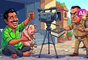  பன்றி கால்களை கட்டி ரீல்ஸ் வெளியிட்டவர் மீது வழக்கு