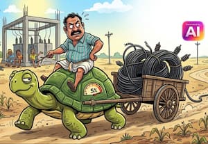 விவசாயத்திற்கான தனி மின் வழித்தட பணிகள்...﻿ ஆமை வேகம்! : மூன்றாண்டில் 5 சதவீதமே முடிந்ததால் அதிர்ச்சி
