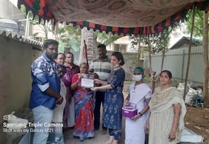  முதியவரின் கண்களை தானமாக வழங்கிய குடும்பத்தினருக்கு பாராட்டு