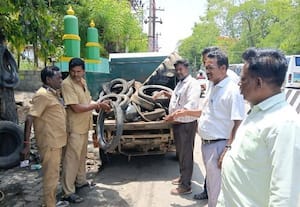  டெங்கு ஒழிப்பு பணி: 200 டயர்கள் பறிமுதல்