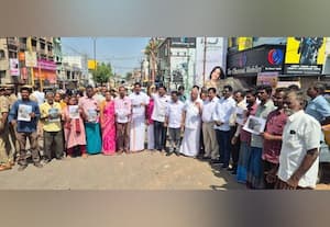  மாநகராட்சியை கண்டித்து வியாபாரிகள் போராட்டம்