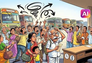  காஞ்சி பேருந்து நிலைய நேர காப்பாளர் இல்லாததால் பஸ்கள் விபரம் தெரியாமல் பயணியர் சிரமம்