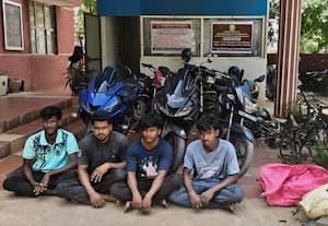  நெய்வேலியில் தொடர் திருட்டில் ஈடுபட்ட 4 பேர் கைது: 6 பைக்குகள் பறிமுதல்