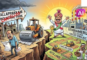 உத்திரமேரூரில் 803 ஏக்கரில் 'சிப்காட்' தொழில்பூங்கா... அதிரடி!:332 ஏக்கர் பட்டா நிலங்களை கையகப்படுத்த திட்டம்; வல்லப்பாக்கம் கைவிடப்பட்ட நிலையில் அரசு முடிவு