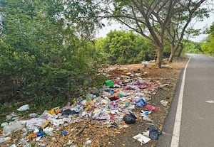  வனப்பகுதியில் குப்பை கழிவுகள் விலங்குகளுக்கு நோய் அபாயம்