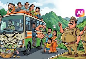  மினி பஸ்களில் கட்டண கொள்ளை கண் துடைப்புக்காக அதிகாரிகள் அபராதம்