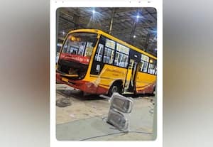  த.வெ.க., கொடி நிறத்தில் தயாராகும் மாநகர பஸ்கள்