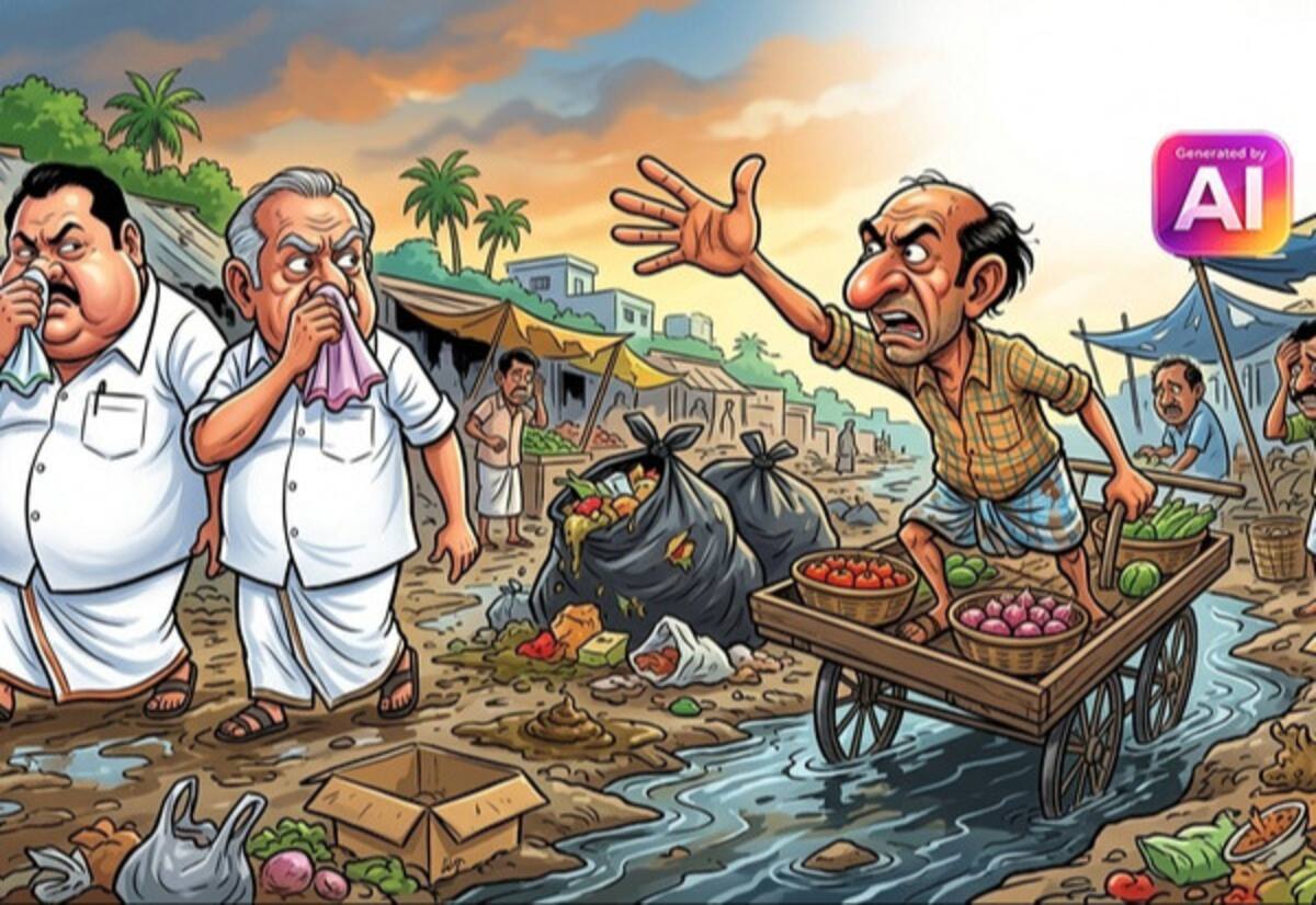 வியாபாரிகள் பாதிப்பு ராமநாதபுரம் வாரச்சந்தையில் அடிப்படை வசதிகள் இல்லை குப்பை, கழிவு நீர் அகற்றி தரைதளம், கழிப்பறை வசதி தேவை