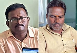 மின் இணைப்புக்கு ரூ.10 ஆயிரம் லஞ்சம்: அதிகாரி, ஒயர்மேன் கைது