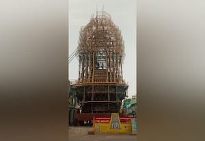  ஆடிப்பூர தேரோட்டத்திற்கு தயாராகுது ஆண்டாள் தேர்