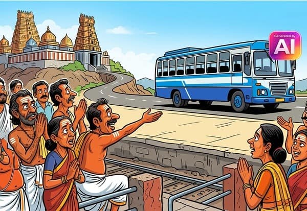  ரயில் நிலையம் - திருத்தணி கோவில் பஸ் இயக்க பக்தர்கள் எதிர்பார்ப்பு