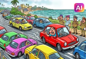 கிழக்கு கடற்கரை சாலையில் ஆக்கிரமிக்கும் கார்களால் விபத்து அபாயம்: போலீசார், அதிகாரிகள் கண்டுகொள்ளாத அவலம்