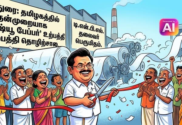  'டிஷ்யூ பேப்பர்' டி.என்.பி.எல்., தலைவர் பெருமிதம்