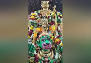  ஆடி பிரம்மோற்ஸம்: அனுமன் வாகனத்தில் பெருமாள் உலா