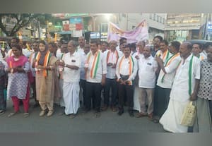  காங்., கட்சியினர் போராட்டம்