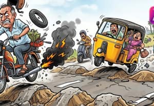 முறையற்ற வேகத்தடைகளால் வாகன ஓட்டிகள்  பரிதவிப்பு:  விபத்து, எரிபொருள் வீண், பழுதடையும் அவலம்