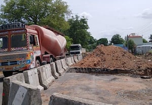 விருதை - ராமநத்தம் நான்கு வழி சாலை பணி ﻿ மந்தம்:  விரைந்து முடிக்க பொதுமக்கள் எதிர்பார்ப்பு