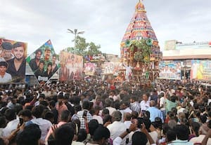  வடமதுரை பெருமாள் கோயிலில் தேரோட்டம்