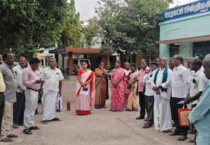  அனைத்து துறை ஓய்வூதியர் சங்கத்தினர் ஆர்ப்பாட்டம்