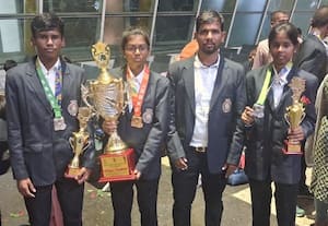  சர்வதேச கராத்தே போட்டி சாதித்த மூவருக்கு வரவேற்பு