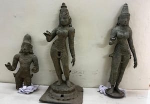  ரூ.7 கோடி மதிப்புள்ள சிலைகள் கடத்தல்: கடலுார் மாவட்டத்தை சேர்ந்த 5 பேர் கைது