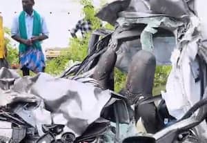 கோவையில் லாரி மீது கார் மோதியது; 5 பேர் பலியான சோகம்